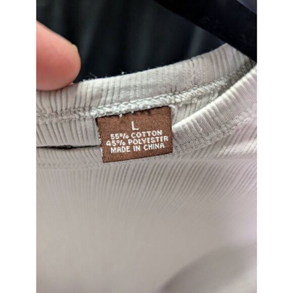 Perry Ellis Tan/Cream Shirt Crew Neck Men's Large - Picture 4 of 6